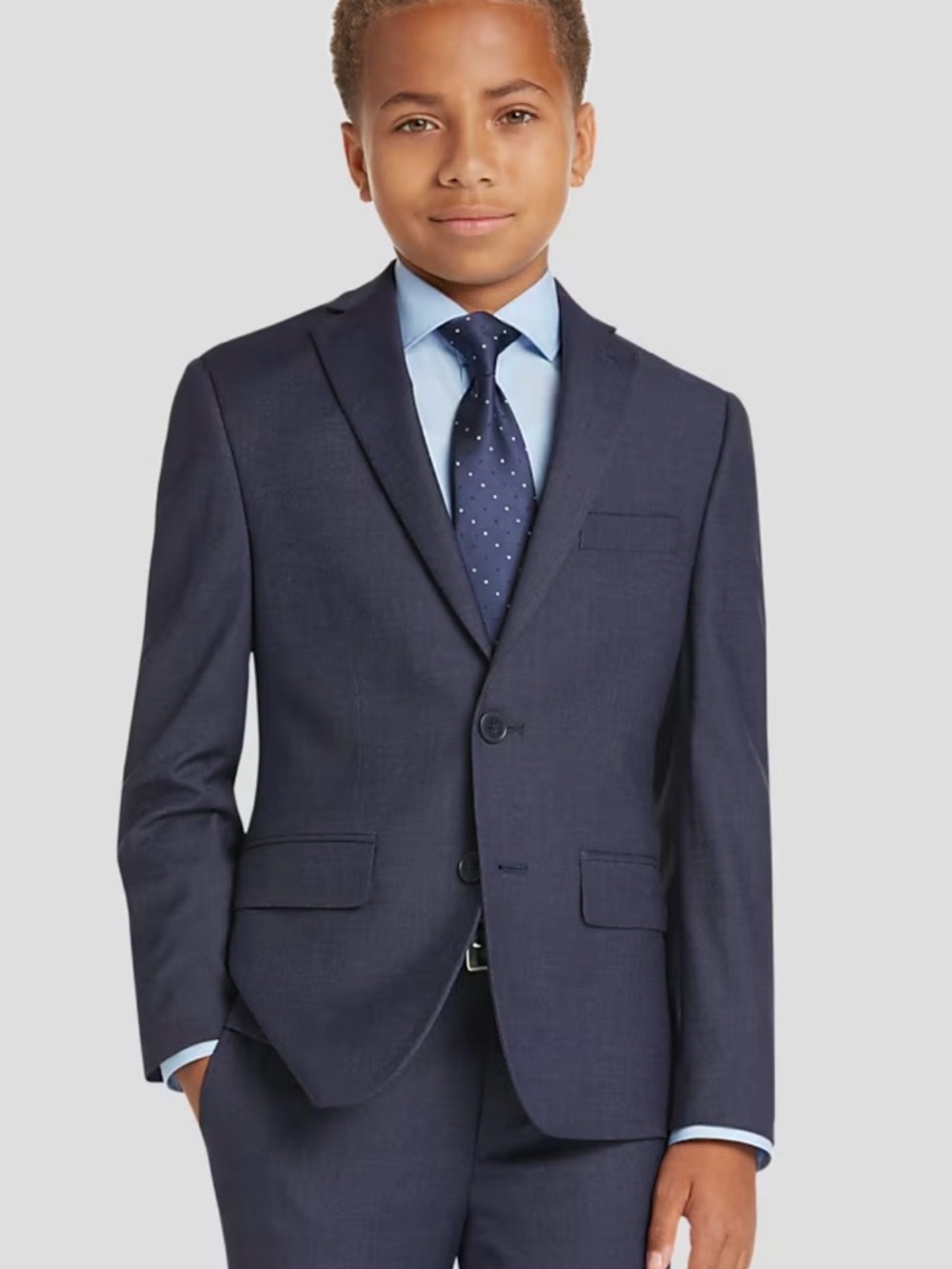 Joseph Abboud Boys Navy Two-Button Suit Jacket & Pants